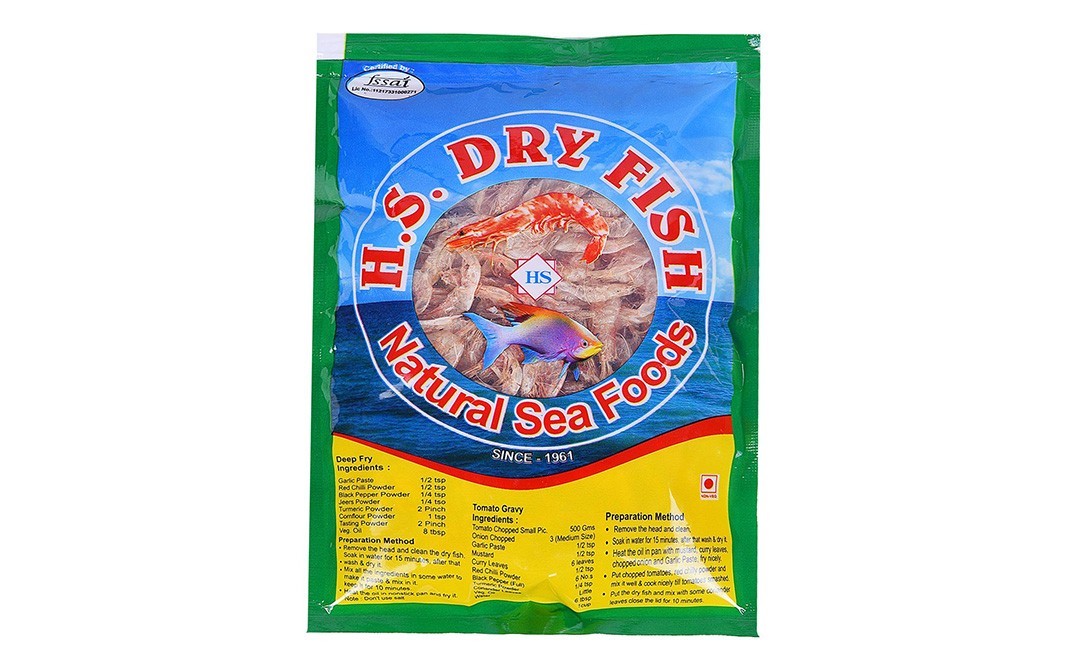 H.S.Dry Fish Dry Prawns (Big)    Pack  100 grams